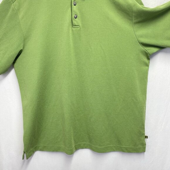 Tommy Bahama Textured Modal Short Sleeve Casual Golf Polo Shirt Men XL Green - Picture 12 of 16